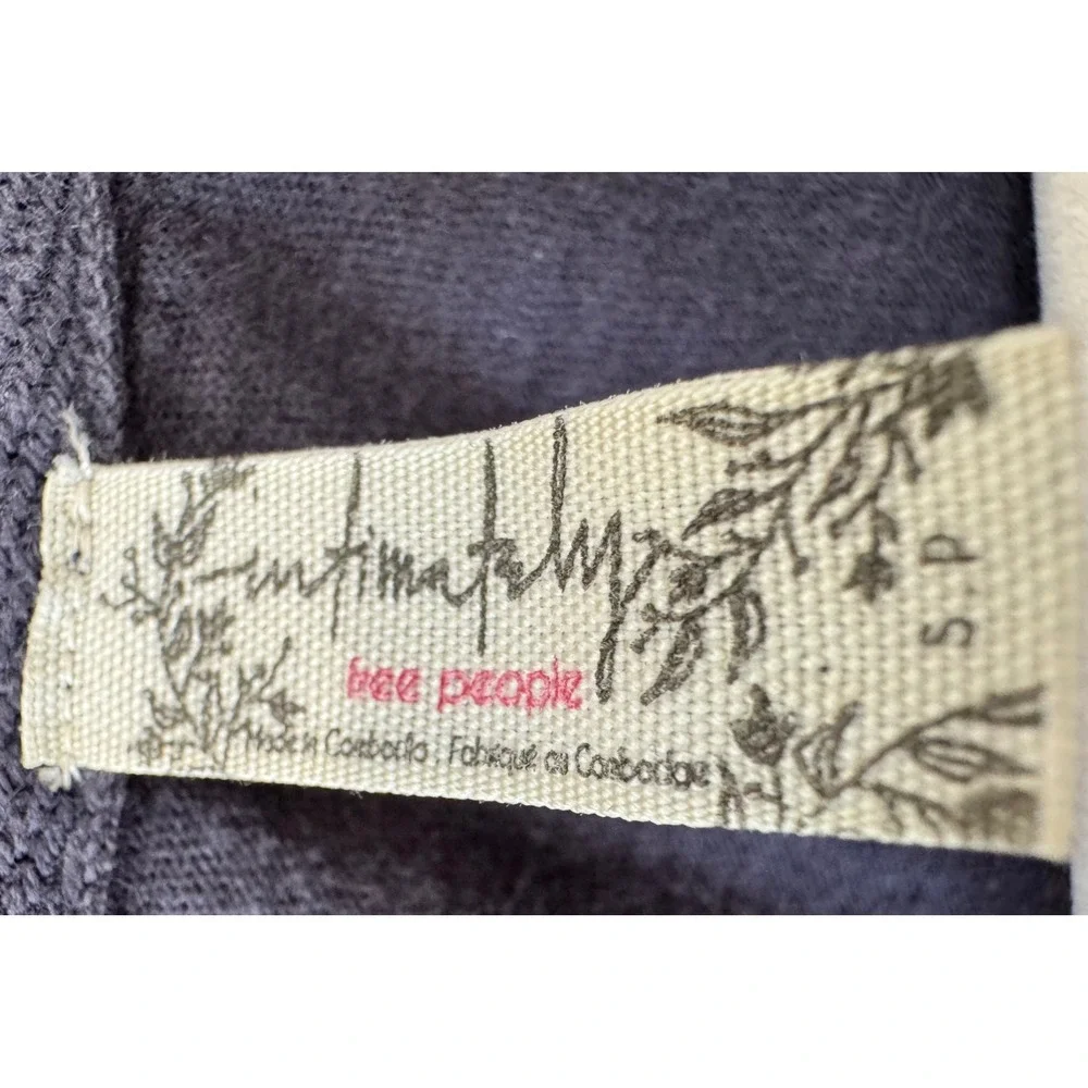Free People Navy V-neck Bohemian Romper‎ Sz S